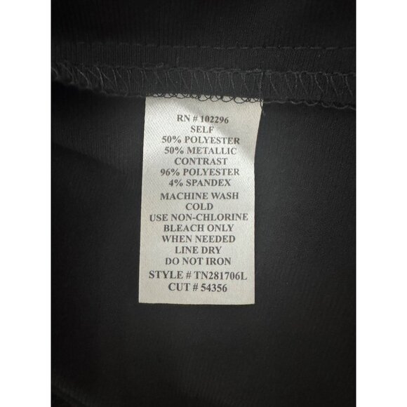 Red Black Shimmery One-Piece Jacket Dress Size 20W 2X Mother Of Bride Groom Plus - Picture 7 of 7